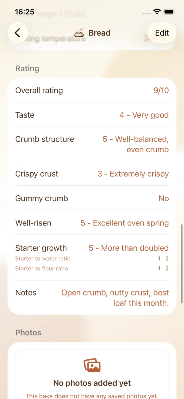 Record ratings and notes alongside each result.