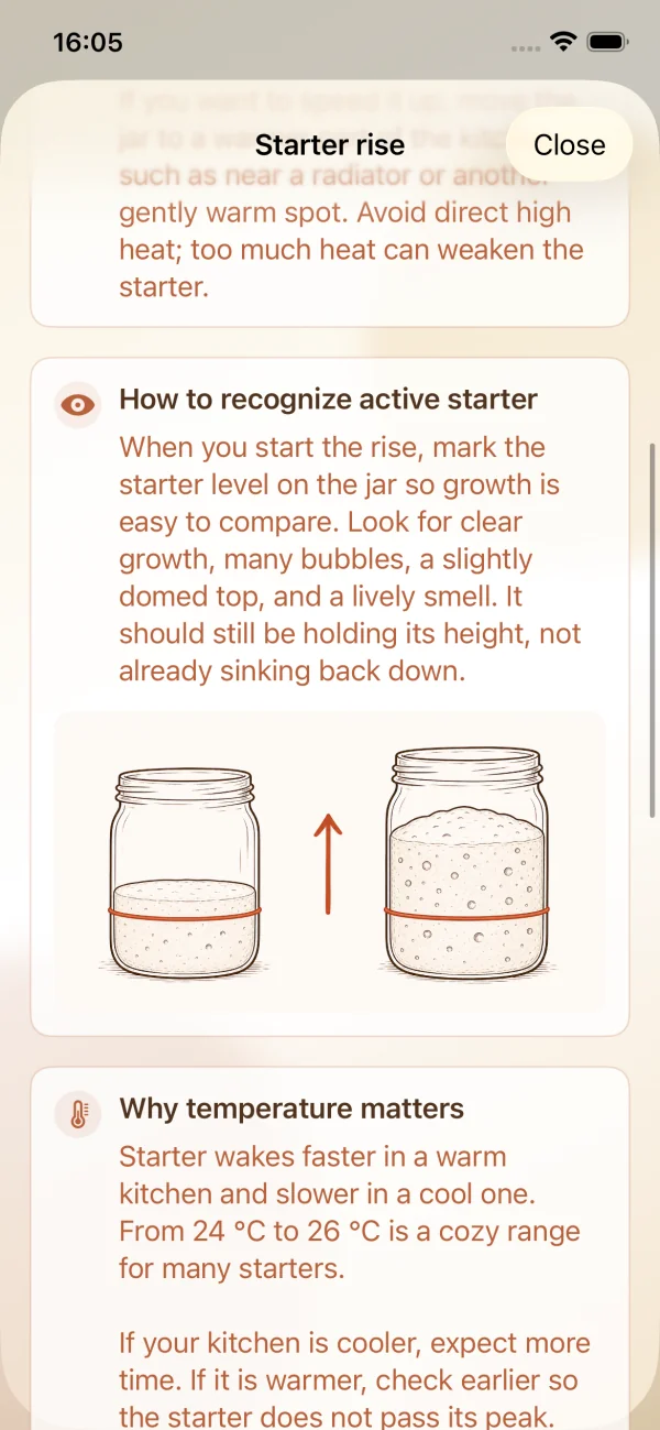 Understand each step with detailed in-app tips.
